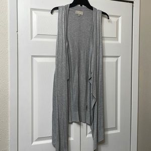 Open Front Sleeveless Cardigan